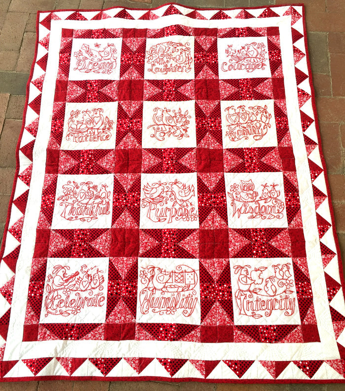 Words to Live By Quilt Pattern